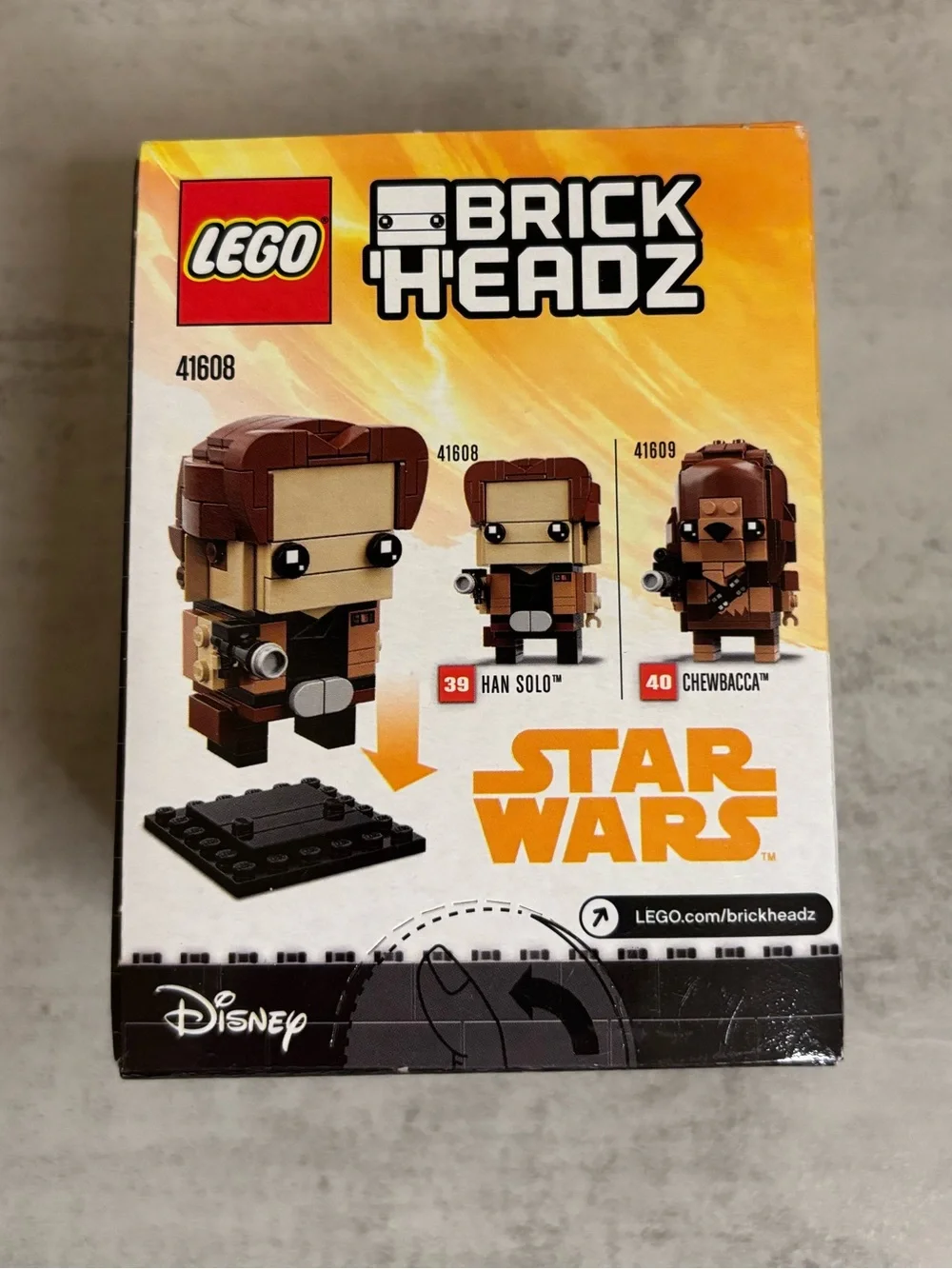Lego Star Wars BrickHeadz Han Solo Set (#41608)